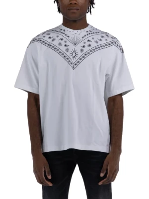 Koszulka zadrukiem Paisley, Wysoka jakość, Symbol mody Marcelo Burlon