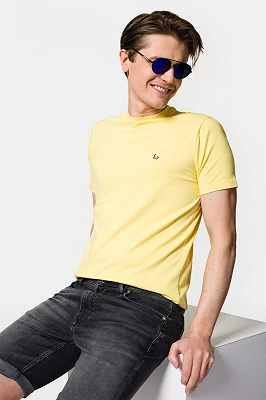 Koszulka Żółta z Bawełną Linus Lancerto