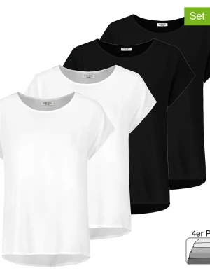 Sublevel Koszulki (4 szt.) w kolorze czarnym i białym rozmiar: XS