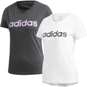 Koszulki damskie Essentials Linear Slim 2szt Adidas