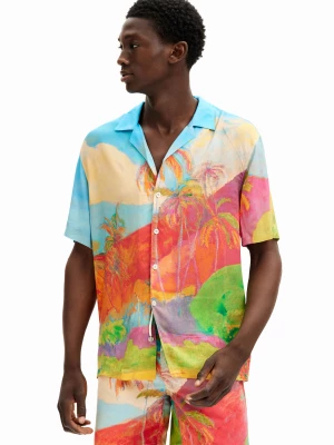 Koszula z krótkim rękawem wyspa tropikalna Desigual