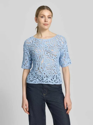 Koszulki dzianinowe z koronki szydełkowej model 'Cornelly' monari