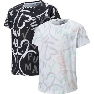 Koszulki dziewczęce Alpha AOP Tee 2szt Puma