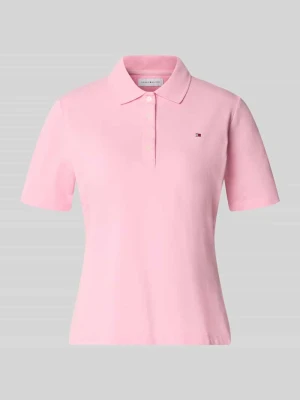 Koszulki polo o kroju regular fit z mieszanki bawełny Tommy Hilfiger Mocnoróżowy