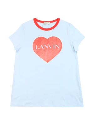 Koszulki z Kontrastowym Logo Lanvin