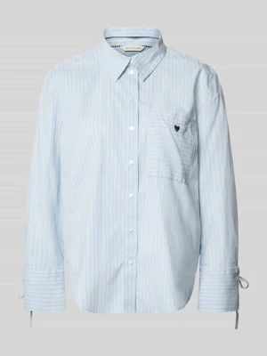 Koszulowa bluzka o luźnym kroju z mieszanki bawełny Tom Tailor