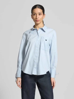 Koszulowa bluzka o luźnym kroju z mieszanki bawełny Tom Tailor