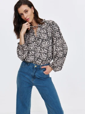 Koszulowa bluzka z wiązaniem Top Secret