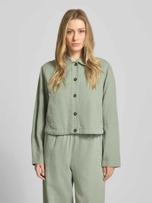 Koszulowa kurtka o kroju regular fit z mieszanki bawełny z dodatkiem lnu Marc O'Polo