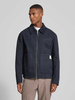 Koszulowa kurtka z zamkiem błyskawicznym dwustronnym Wood Wood