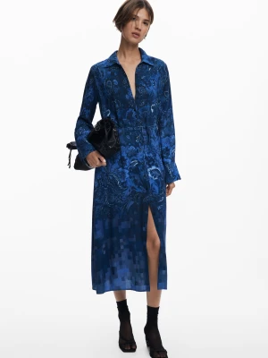 Koszulowa sukienka Paisley Desigual