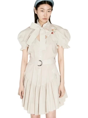 Koszulowa Sukienka z Haftem Kwiatowym Vivienne Westwood