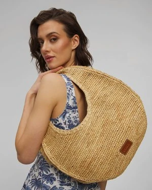 Koszyk Staud Large Raffia Moon
