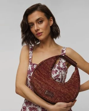Koszyk Staud Moon Raffia Tote