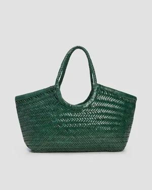 Koszyk Ze Skóry Dragon Diffusion Nantucket Basket Big Zielony