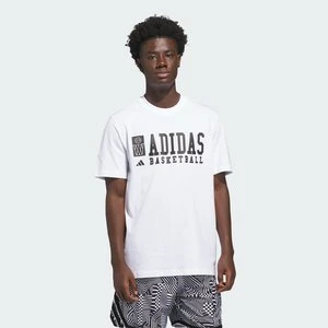 KOSZYKARSKA KOSZULKA Z GRAFIKĄ ADIDAS