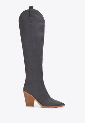 Kowbojki dżinsowe długie szare Wittchen