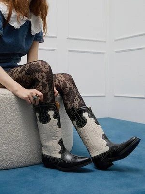 Kowbojki i obuwie motocyklowe Ganni