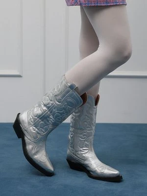 Kowbojki i obuwie motocyklowe Ganni