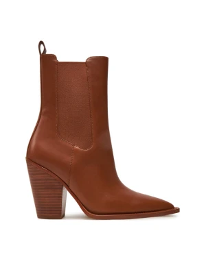 Kowbojki Michael Kors Leni Leather Boot 40T4LNHE5L Brązowy