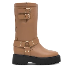 Kozaki Badura INES-9187 Brązowy