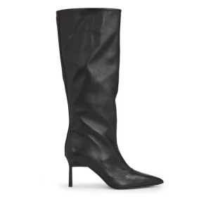 Kozaki Calvin Klein Geo Stiletto Knee Boot 70 HW0HW01691 Czarny