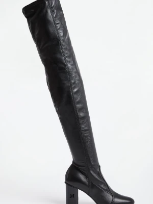 Kozaki damskie Damierboot MAX MARA ACCESSORI