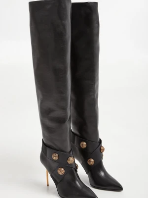 Kozaki damskie na szpilce BALMAIN