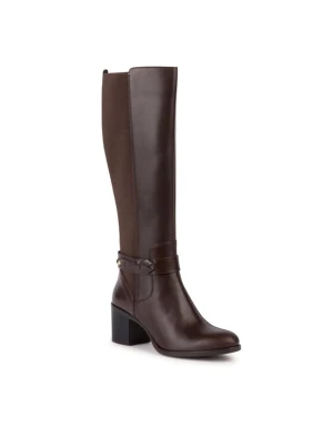Kozaki Geox D New Asheel D36FSC 043NH C6009 Brązowy