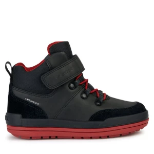 Kozaki Geox J Charz Boy B Abx J36F3A 0MEFU C0048 M Black/Red