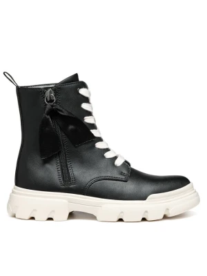 Kozaki Geox J Junette Girl J36HVG 000BC C9B1P M Czarny