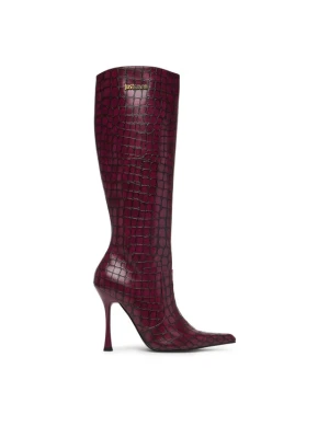 Kozaki Just Cavalli 81RA3S64 ZSE86 Bordowy