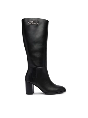 Kozaki KARL LAGERFELD Kinga KL35680 Czarny