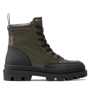Kozaki Les Deux Tanner Mid-Top Leather Sneaker LDM820022 Olive Night/Black