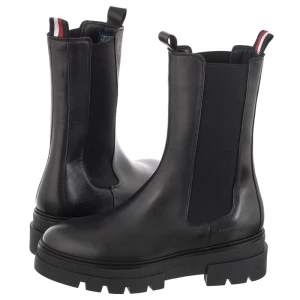 Kozaki Monochromatic Chelsea Boot FW0FW06730 Black (TH537-a) Tommy Hilfiger