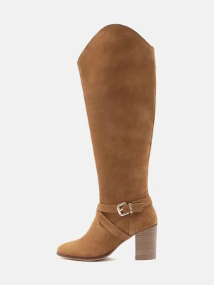 Kozaki na obcasie Anna Field By Zalando koniakowy
