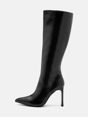 Kozaki na obcasie Even&Odd Wide Fit By Zalando czarny