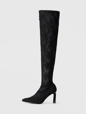 Kozaki na obcasie Even&Odd Wide Fit By Zalando czarny