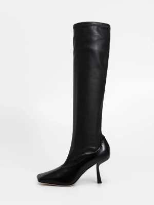 Kozaki na obcasie Jimmy Choo czarny