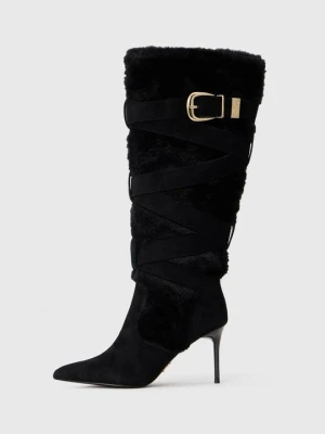 Kozaki na obcasie Steve Madden czarny