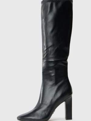 Kozaki na obcasie Steve Madden czarny