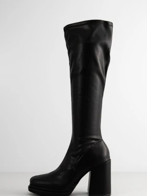 Kozaki na obcasie Steve Madden czarny