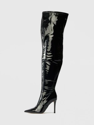 Kozaki na obcasie Steve Madden czarny
