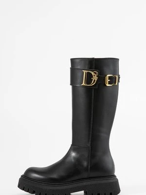 Kozaki na platformie Dsquared2 czarny