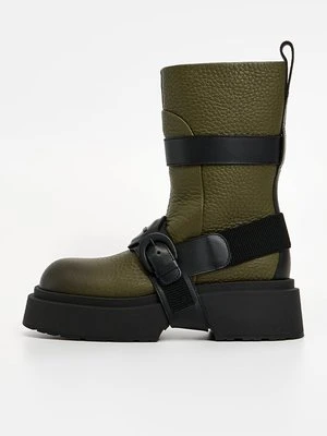 Kozaki na platformie Emporio Armani