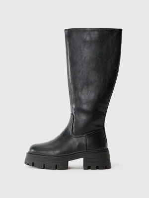 Kozaki na platformie Even&Odd Wide Fit By Zalando czarny