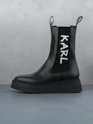 Kozaki na platformie Karl Lagerfeld