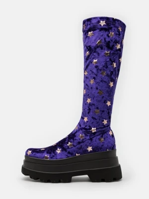Kozaki na platformie Koi Footwear liliowy