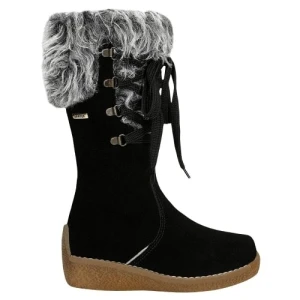 Kozaki ocieplane Bartek dla dziewcząt czarny w 74328 w35 p29494