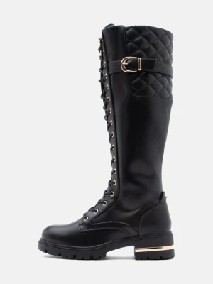 Kozaki sznurowane Anna Field Wide Fit By Zalando czarny